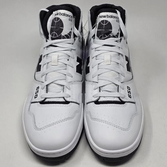 New Balance Men's 650R Lifestyle Sneaker White Black BB650RCE Size 8.5 New - Picture 7 of 10